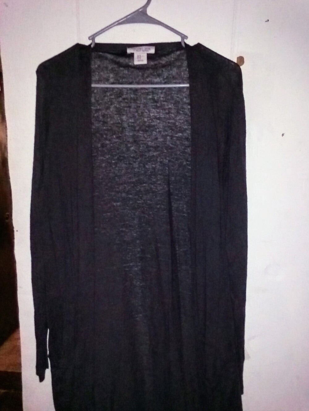 Rachel Zoe Black Lightweight Open-Front Women's Cardigan